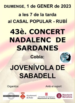 Cartell del 43è Concert nadalenc de sardanes