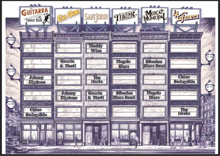 Time table músics al carrer