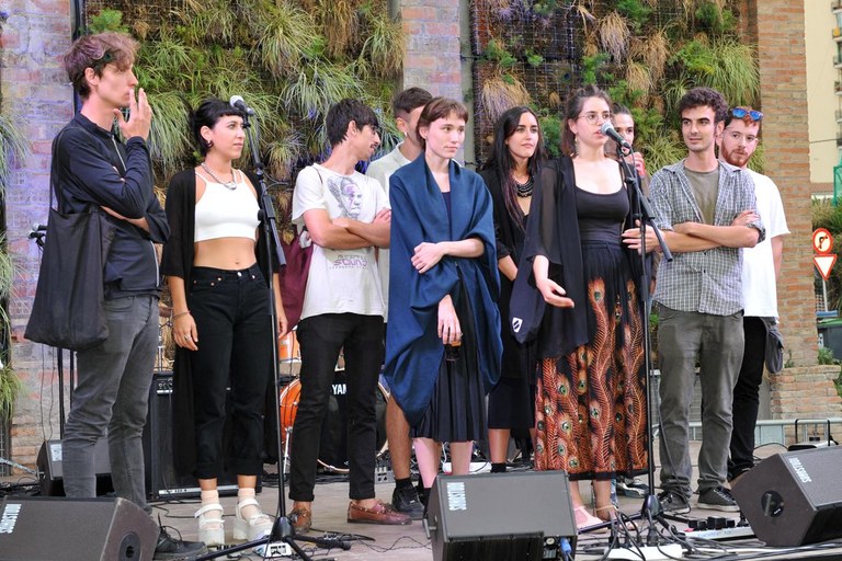 Els joves creadors organitzadors del festival (foto: Localpres)