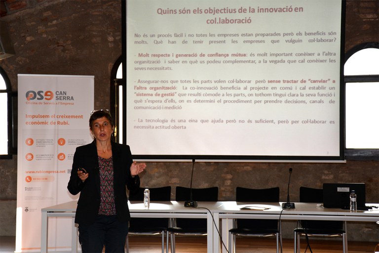 Imma Pérez ha explicat els models d'innovació col·laborativa