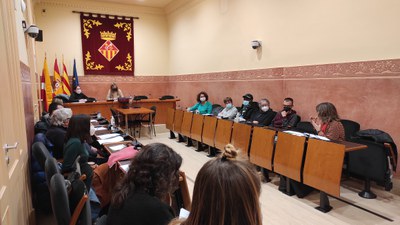 Un moment de la trobada del Consell d’aquest dilluns  (foto: Ajuntament de Rubí).
