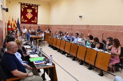La d’avui ha estat la primera sessió plenària del mandat (foto: Ajuntament de Rubí – Localpres).