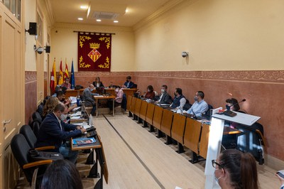 La sessió plenària del mes d’octubre ha recuperat la presencialitat (foto: Ajuntament de Rubí – Localpres).