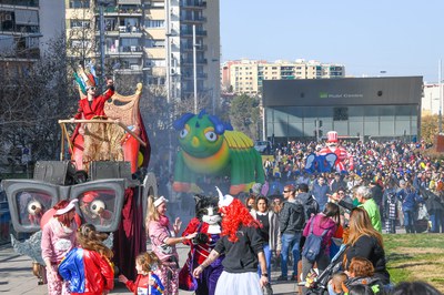 Ambient a la matinal infantil del Carnaval de l’any passat (foto: Ajuntament de Rubí – Localpres).