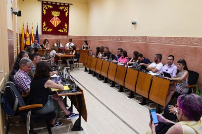 Moment inicial de l'última sessió plenària del mandat (foto: Ajuntament de Rubí - Localpres).