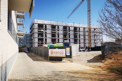 A Rubí, l’INCASÒL està construint 24 habitatges al c. Marconi (foto: Ajuntament de Rubí).