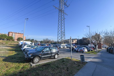 L’aparcament de Can Fatjó s’ampliarà a través d’aquest solar (foto: Ajuntament de Rubí – Localpres).