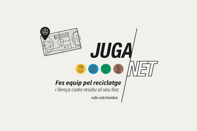 Imatge promocional de la campanya “Juga net” (foto: Ajuntament de Rubí).