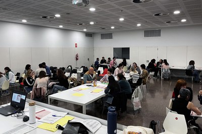 Una de les sessions participatives que s’han dut a terme amb professionals (foto: Ajuntament de Rubí).
