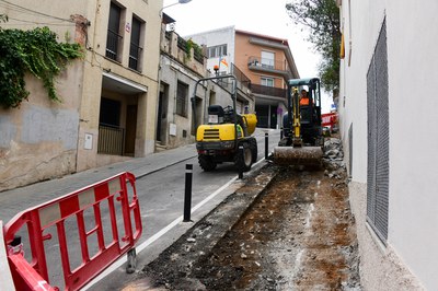Les obres d'ampliació ja han començat (foto: Ajuntament de Rubí – Localpres).