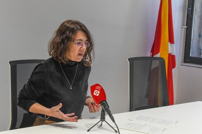 La regidora Ànnia Garcia Moreno ha explicat el programa en roda de premsa (Foto: Ajuntament / localpres).