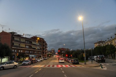 Les noves lluminàries suposen un important estalvi energètic i econòmic (foto: Ajuntament de Rubí – Localpres).