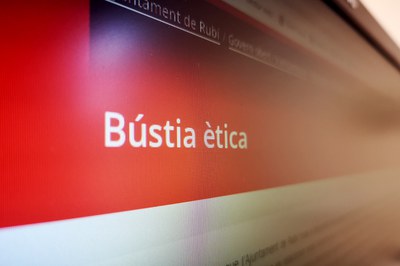 La Bústia Ètica permetrà l’entrada de denúncies i consultes ètiques (foto: Ajuntament de Rubí).