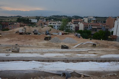 Les obres del nou parc de La Serreta avancen segons el calendari previst (foto: Localpres)