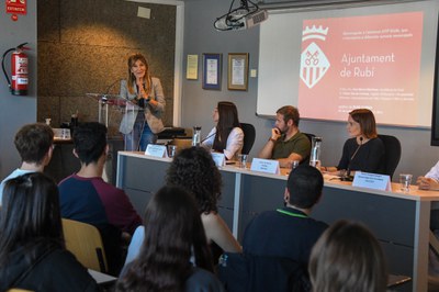 L’alcaldessa, ha iniciat la trobada  (foto: Ajuntament de Rubí – Localpres).
