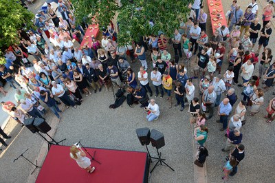 Més de 200 persones han assistit a la tradicional recepció d'entitats de Festa Major (foto: Localpres)