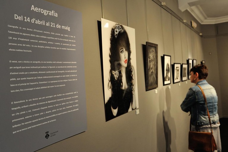Exposició "Aerografia" (foto: Localpres)