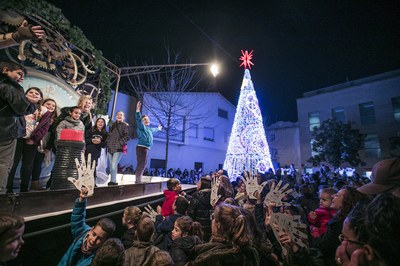 Encesa de l'enllumenat de Nadal (foto: Ajuntament – Lali Puig)