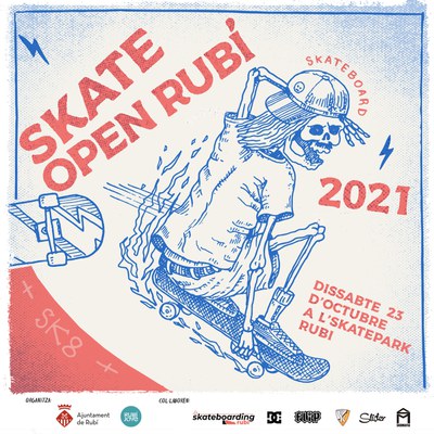 Cartell promocional de l’obert d’skate (foto: Ajuntament de Rubí).