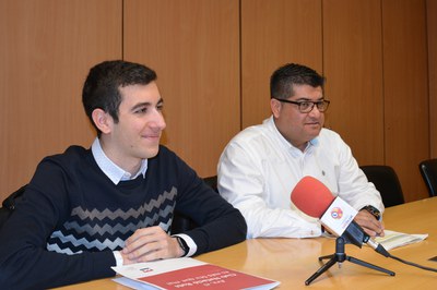 Janer i López, durant la presentació de la 5a Duatló de Rubí.