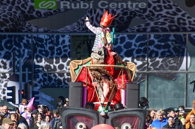 La rua infantil d’aquest diumenge ha estat un dels moments més participatius (foto: Ajuntament de Rubí – Localpres).