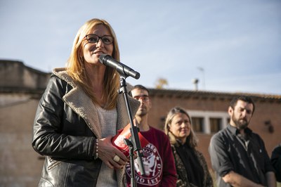 L'alcaldessa, durant la seva intervenció (foto: Ajuntament - Lali Puig)