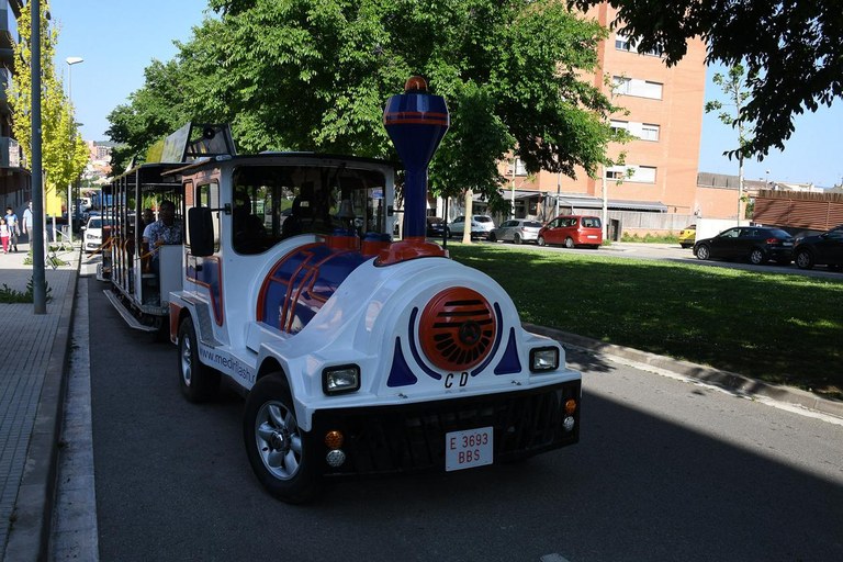 Enguany, la fira ha comptat amb un trenet llançadora que ha connectat Sant Jordi Parc amb l'Escardívol (foto: Localpres)