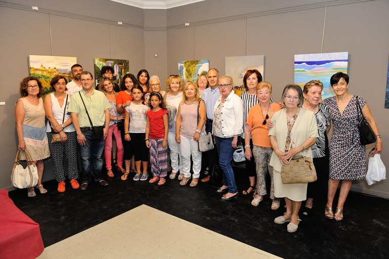 Artistes del taller d'Anna Tamayo (foto: Localpres)