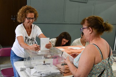 La jornada electoral s'està desenvolupant amb normalitat (foto: Ajuntament de Rubí - Localpres).