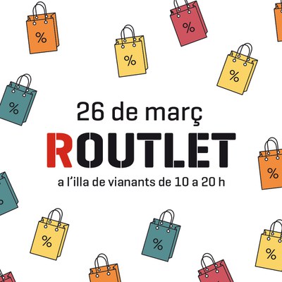 La R-Outlet omplirà l’illa de vianants dels colors del comerç local.