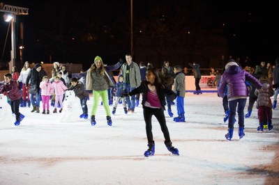 La pista de gel ha atret més de 9.200 patinadors (foto: Localpres).
