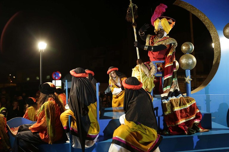 Baltasar a la seva carrossa (foto: Localpres)