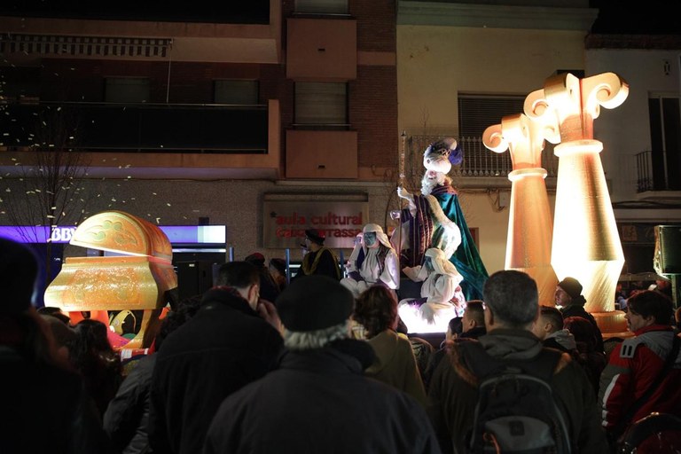 Melcior, al seu pas per l'avinguda de Barcelona (foto: Localpres)