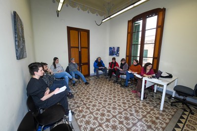 Un moment de la trobada del Consell d’aquest dimecres a l’Ateneu  (foto: Ajuntament de Rubí – Localpres).