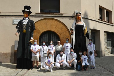 Els Gegants, exposats a Doctor Guardiet (foto: Ajuntament de Rubí - Localpres)