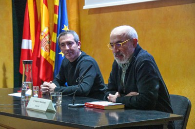 Ruiz-Huerta també ha protagonitzat una xerrada al Castell sobre els atemptats d'Atocha (foto. Ajuntament de Rubí - Localpres)