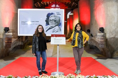 Carme Martí i Elisenda Belenguer (foto: Ajuntament de Rubí - Localpres)