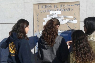Aquesta setmana, els instituts han treballat el tema de la violència de gènere (foto: Rubí Jove).