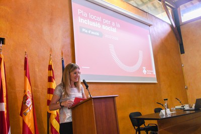 L’alcaldessa durant la presentació del Pla  (foto: Ajuntament de Rubí - Localpres).