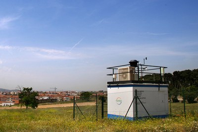Estació de la Xarxa de Vigilància i Previsió de la Contaminació Atmosfèrica a Ca n’Oriol (foto: Ajuntament de Rubí - Ramon Vilalta).