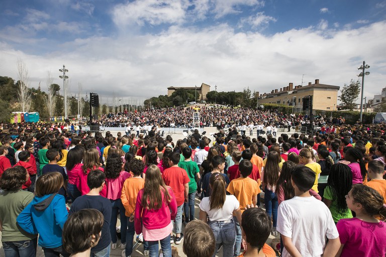 Prop de 900 alumnes han participat al recital (foto: Ajuntament ─ Lali Puig)