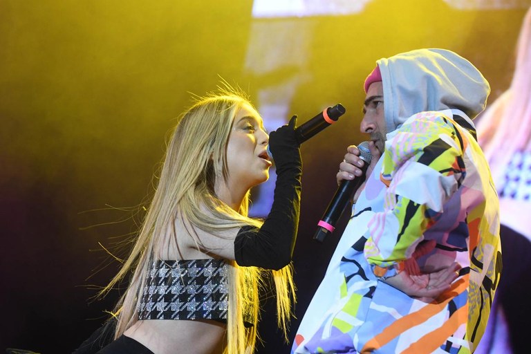 Nil Moliner i Ana Mena (foto: Ajuntament de Rubí - Localpres)