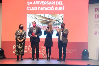David Ortiz, president del Club Natació Rubí (CNR) pel 50è aniversari del club.