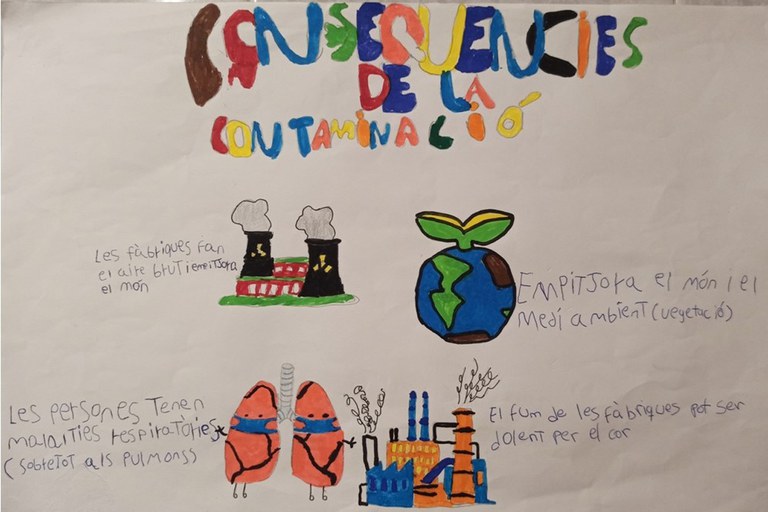 Cartell de la classe riu Llobregat ─ 5è A de l'Escola Rivo Rubeo