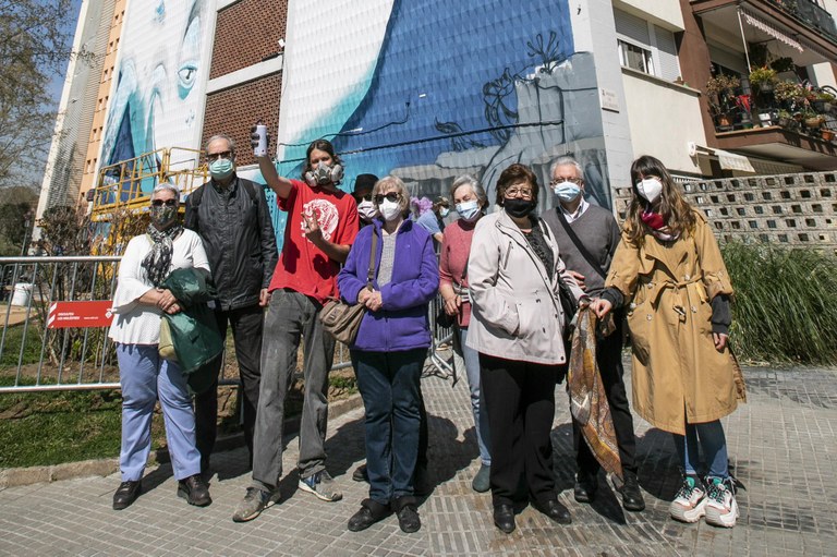 Street Art Walk with the Council for the Elderly (photo: Ayuntamiento de Rubí - Lali Puig)