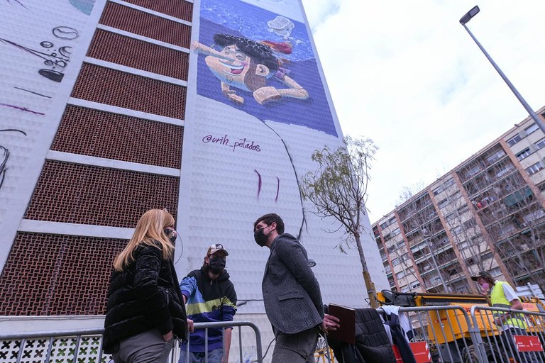 'The Adventures of Pinocchio' wall (photo: Ajuntament de Rubí - Localpres)