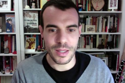 David Fernández de Arriba during the virtual conference.