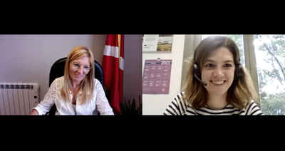 Mayor Ana María Martínez Martínez with Carlota Martí Niubó, head of Media for European Commission Representation in Barcelona (photo: Rubí City Council).