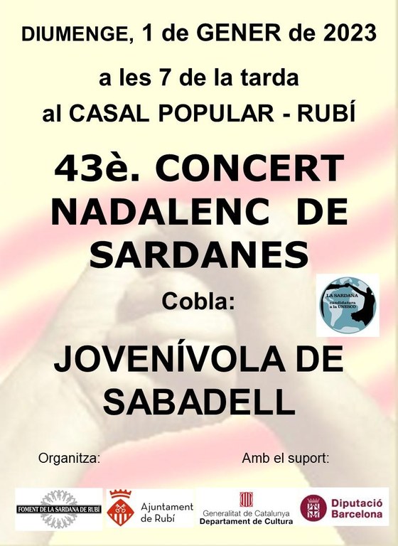 Cartel del 43º Concierto navideño de sardanas