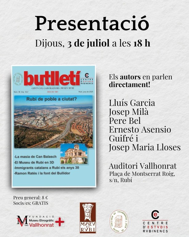 Anuncio de la presentación